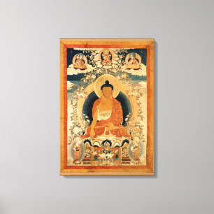 Buddha Shakyamuni Thangka Canvastryck