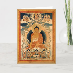 Buddha Shakyamuni Thangka Kort