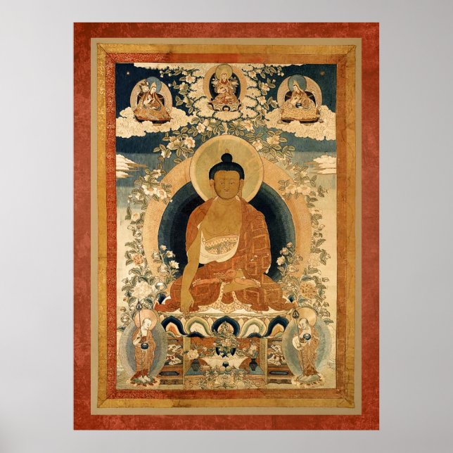 Buddha Shakyamuni Thangka Poster (Framsidan)