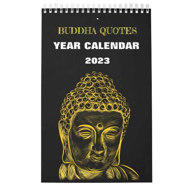 Buddha Siddharta Year Calendar 2023 Quotes Kalender (Omslag)