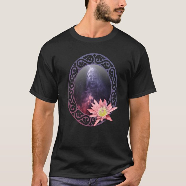 Buddha Siddhartha Gautama Lotus Flower Mode Clo T Shirt (Framsida)