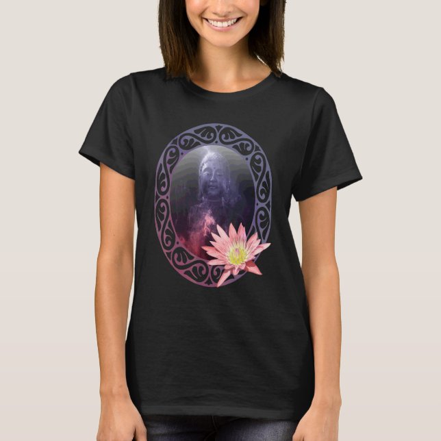 Buddha Siddhartha Gautama Lotusblomma Mode Kläder T Shirt (Framsida)