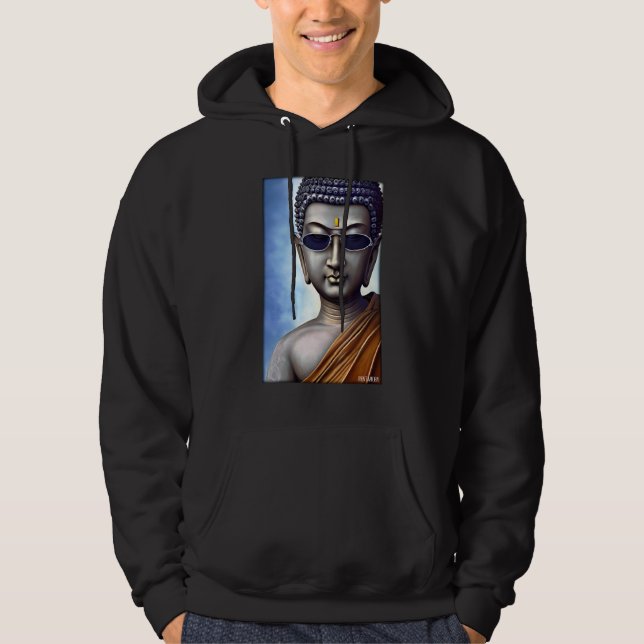 Buddha Siddhartha Gautama Solglasögon Religion Ind Hoodie (Framsida)