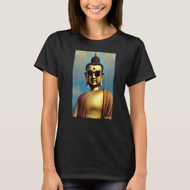 Buddha Siddhartha Gautama Sunglasses Religion Indi T Shirt (Framsida)