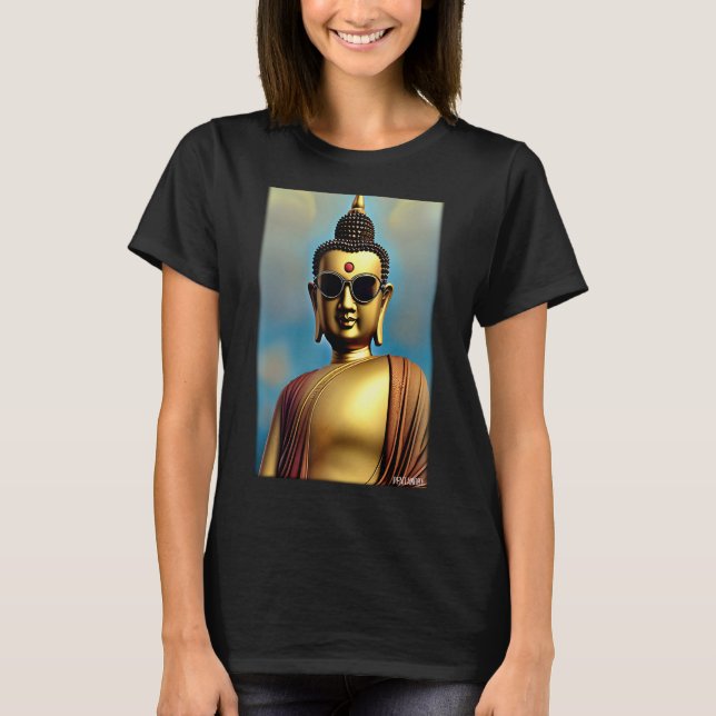 Buddha Siddhartha Gautama Sunglasses Religion Indi T Shirt (Framsida)