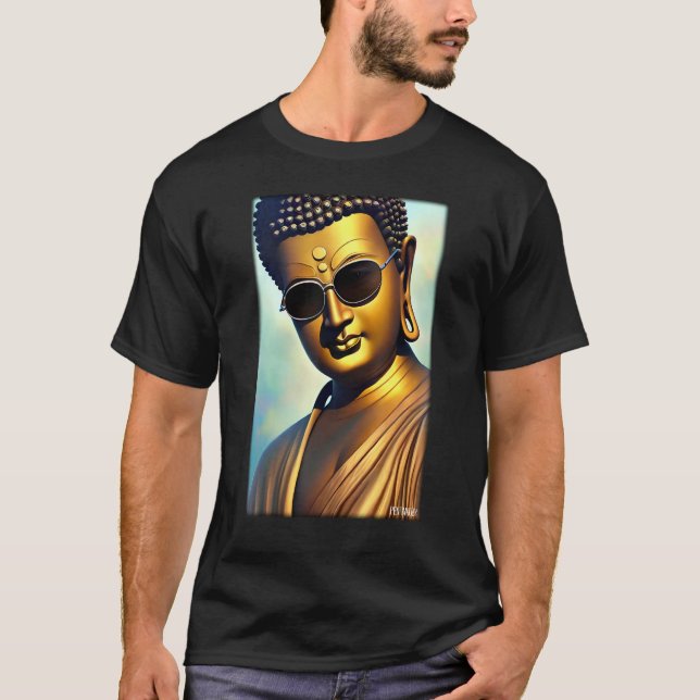 Buddha Siddhartha Gautama Sunglasses Religion Indi T Shirt (Framsida)