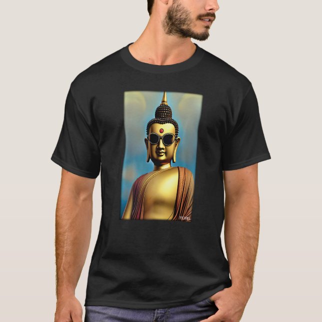 Buddha Siddhartha Gautama Sunglasses Religion Indi T Shirt (Framsida)
