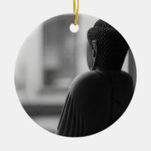 Buddha Sitta i Meditation Julgransprydnad Keramik