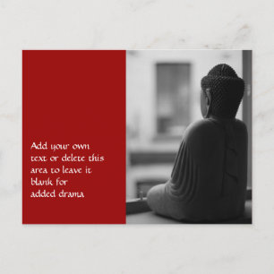 Buddha Sitta i Meditation Vykort