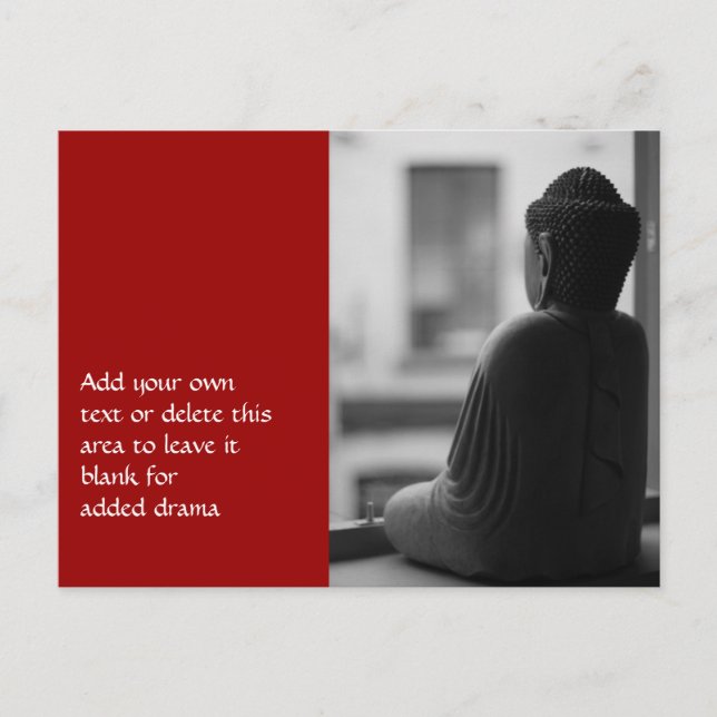 Buddha Sitta i Meditation Vykort (Framsida)