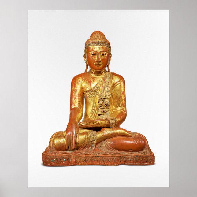 Buddha-skulptur affisch (Framsidan)