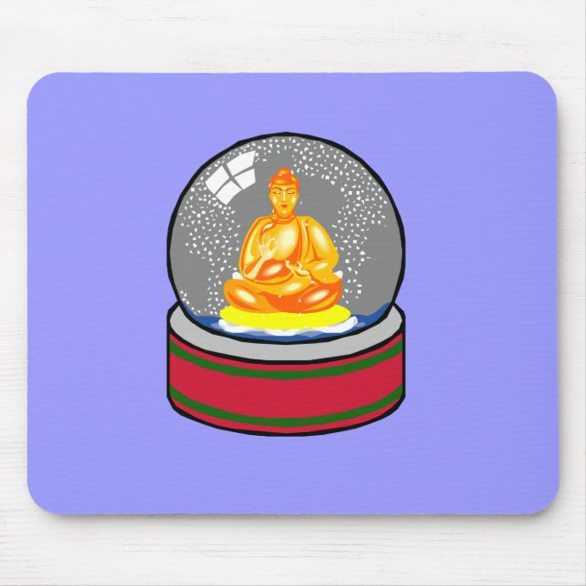 Buddha Snö Globe Musmatta (Framsidan)