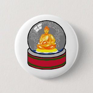 Buddha snöjordklot knapp