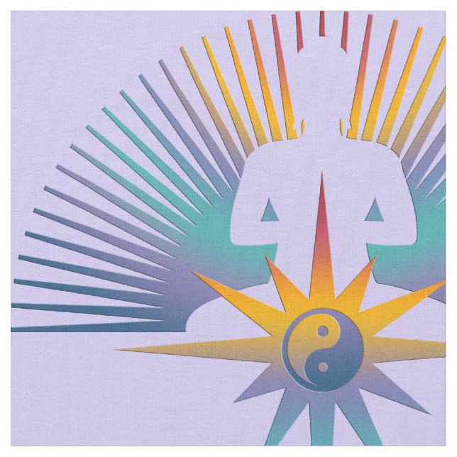 Buddha Sol & Star + dina bakgrunder och idéer Tyg (Närbild)