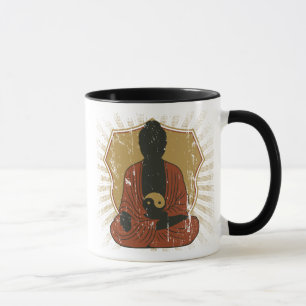 Buddha som mediterar Om-symbol Mugg