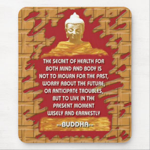 Buddha som motiverar meddelandemousepad musmatta