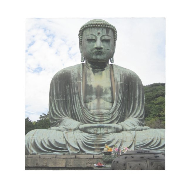 Buddha Statue Buddhism Anteckningsblock (Framsida)