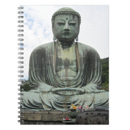 Buddha Statue Buddhism Anteckningsbok