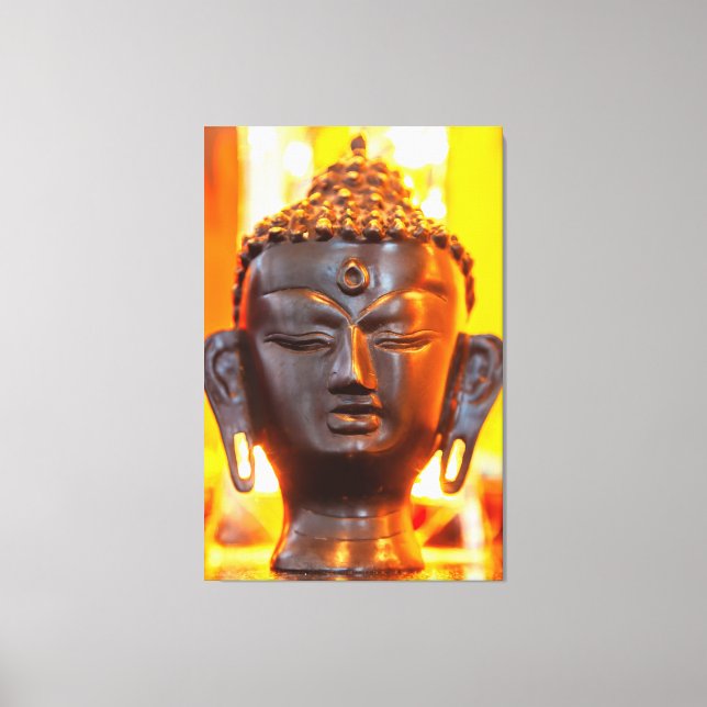 Buddha Statue Canvastryck (Framsida)