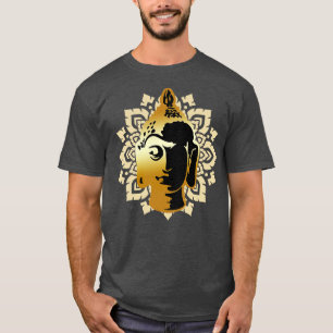 Buddha Statue Head Mandala Meditation Zen T Shirt