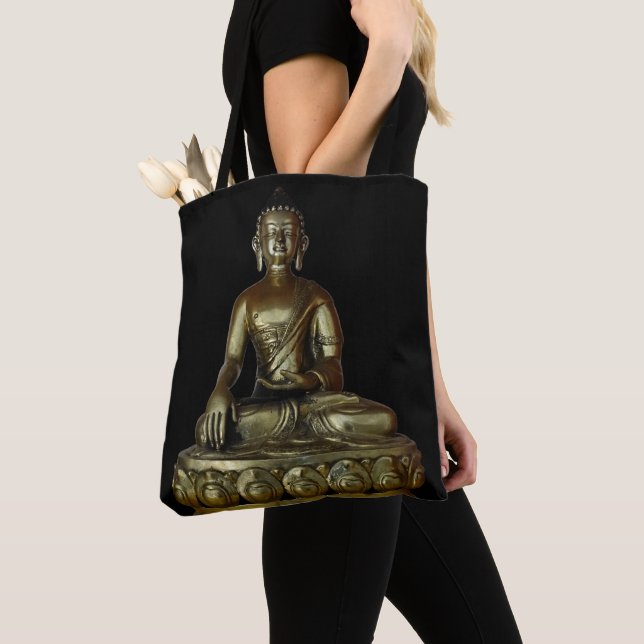 Buddha Statue Tygkasse (Närbild)