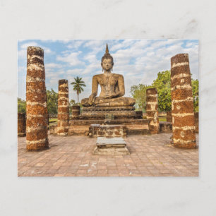 Buddha statue, Wat Mahait Vykort