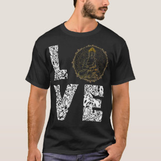 Buddha Statue Zen Yoga Lover Meditation Mantra Gau T Shirt