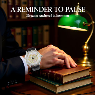 Buddha-staty med Lotus Armbandsur