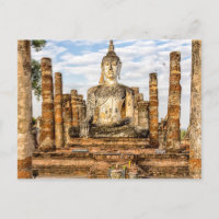 Buddha-staty, Wat Mahait, Sukhothai Historical