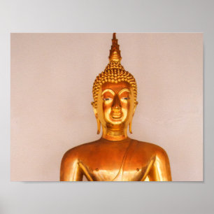 Buddha-statyer i Wat Pho, Bangkok, Thailand Poster