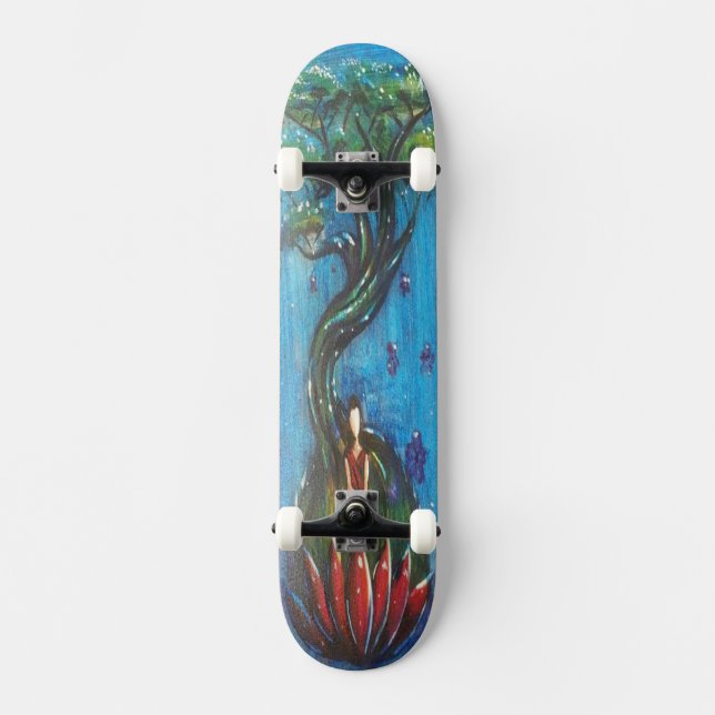 Buddha stiger ombord skateboard bräda 21,5 cm (Framsida)
