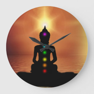 Buddha Stor Klocka