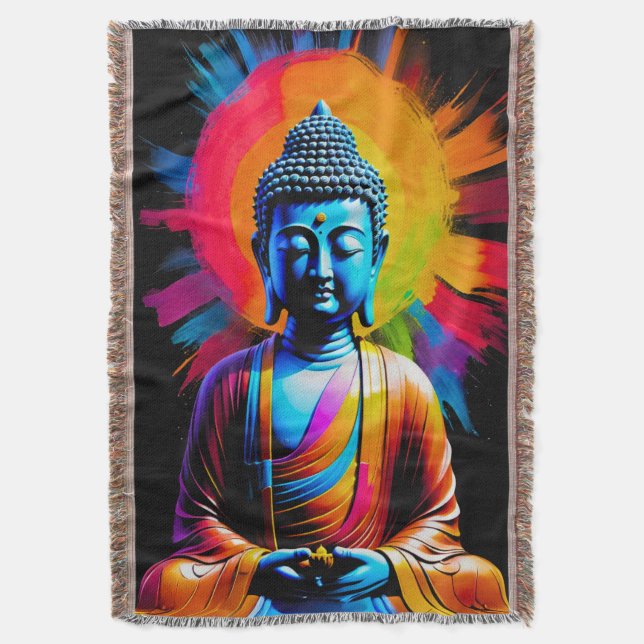 Buddha - Strålar av lugn Filt (Framsidan Vertikal)