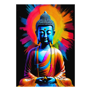 Buddha - Strålar av lugn Fototryck