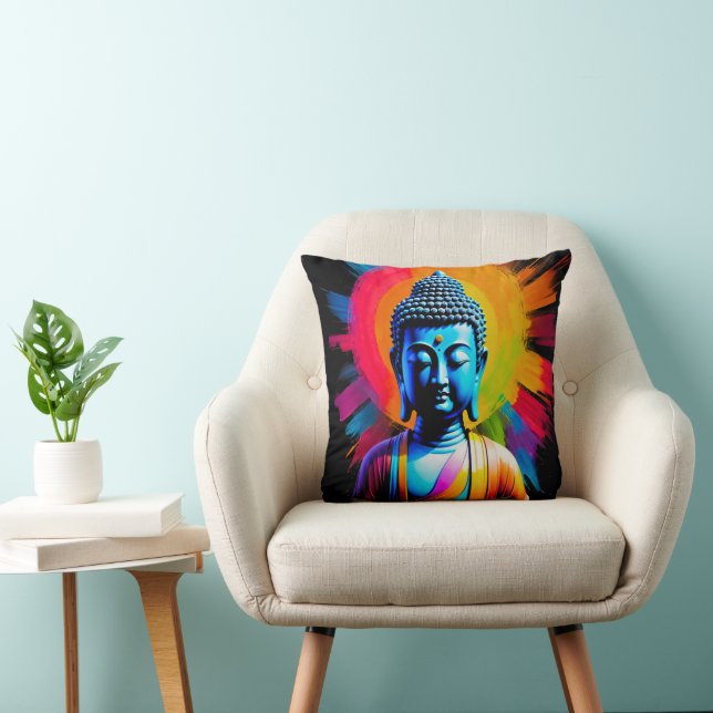 Buddha - Strålar av lugn Kudde (Stol)