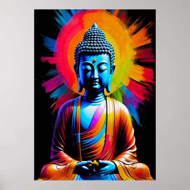Buddha - Strålar av lugn Poster (Framsidan)