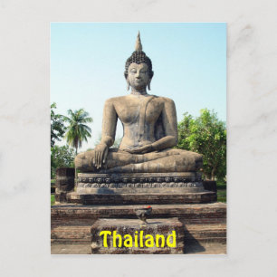 Buddha Sukhothai Thailand vykort