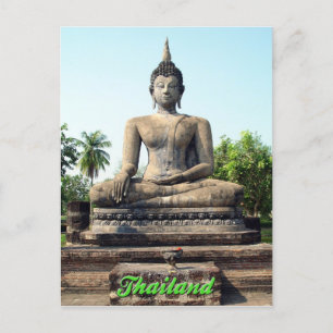 Buddha Sukhothai Thailand vykort