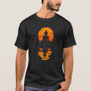 Buddha Sunset Meditation Buddhism India Buddhist T Shirt