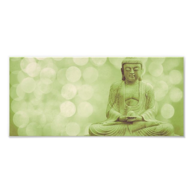 buddha the light (light green) fototryck (Framsidan)