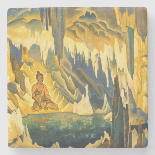 Buddha the Winner (Buddhist Art) (av Roerich) Stenunderlägg (Framsidan)