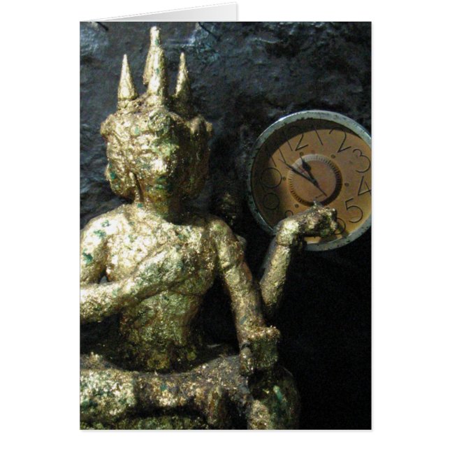 Buddha Time ... Thailand-kort Hälsningskort (Framsidan)