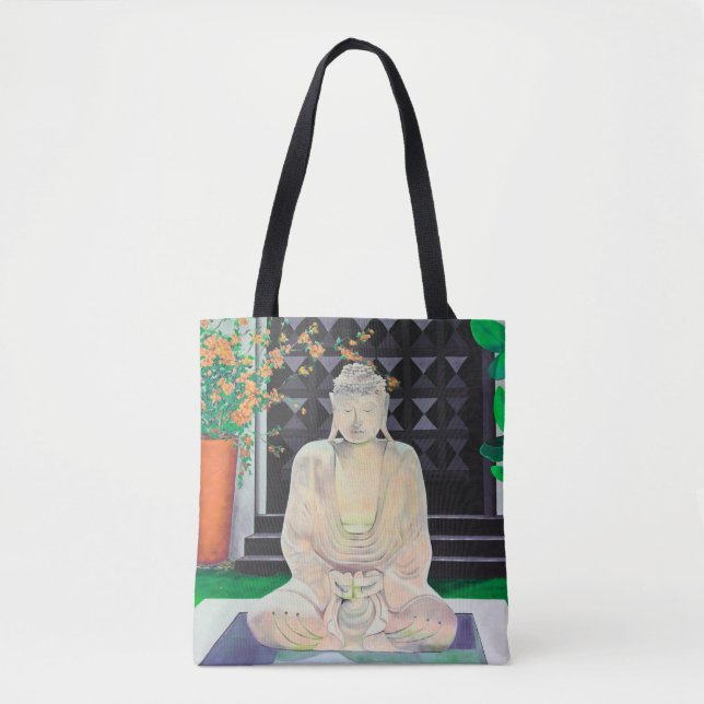 Buddha Tote Bag Tygkasse (Framsida)
