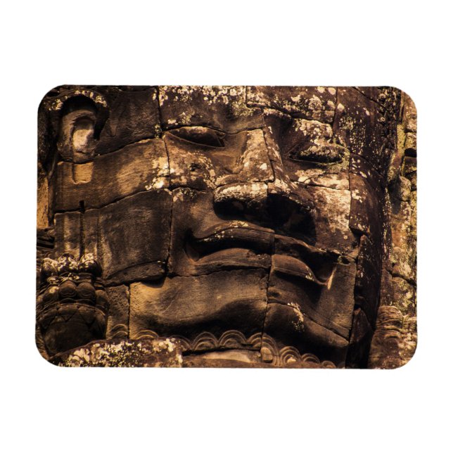 Buddha Totem Angkor Wat Magnet – Rounded Rectangle (Horisontell)