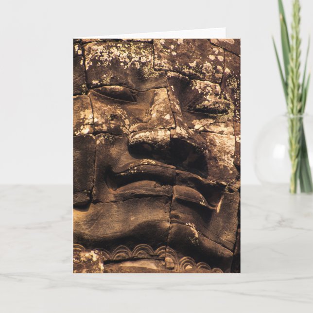 Buddha-totem Angkor Wat Välkomstkort Anteckningskort (Framsida)