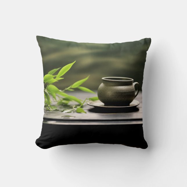 Buddha Tranquil fredlig natur Serene Kudde (Framsida)