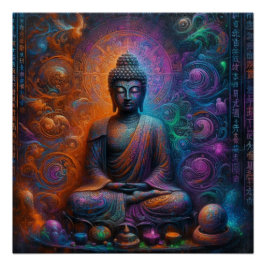 BUDDHA TRANSCENDENTAL ART #10 PERFECT POSTER