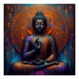BUDDHA TRANSCENDENTAL ART #9 PERFECT POSTER