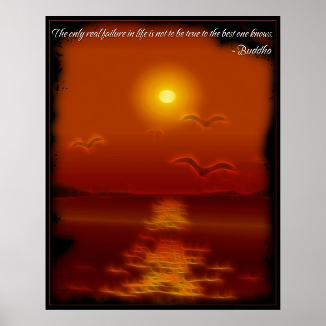 Buddha True Quote Poster (Framsidan)