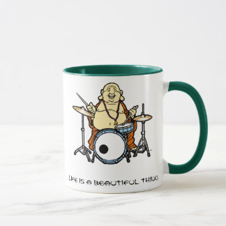 Buddha trummar muggen mugg